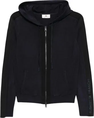 Elisabetta Franchi Mujer, Sudaderas, Azul, Talla: S