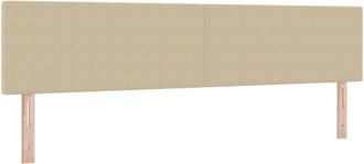 vidaXL Cabecero Con Cabecera Verde Gris&aacute;ceo 200 Cm Tela De Rayas Vidaxl