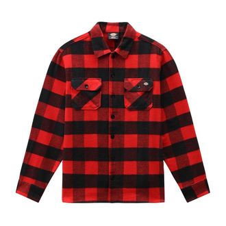 Dickies Vintage Overhemd Collectie - Heren - Casual Overhemden - Rood - XS - Overhemden