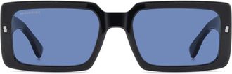 Dsquared2 Sunglasses Icon 0029/S Oy4 Ku Black/Light Blue Men