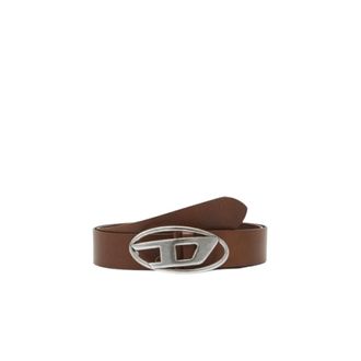 Diesel Oval D Logo B-1Dr Belt - - Accessories - Uomo - Marrone - 95 CM