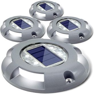 Gabrielle Luces Solares Para Terraza, Entrada, Muelle, Luz Led Solar Para Exteriores, Impermeables, Para Escalones, Aceras, Escaleras, Jard&iacute;n, Suelo, Camino, Pa