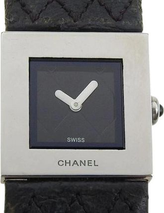 Chanel Pre-owned Vintage Horloge - Dames - Vintage Horloges - Zwart - ONE Size - Vintage
