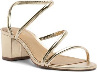 Arezzo Mikayla Ankle Strap Sandal in Platino at Nordstrom, Size 5.5