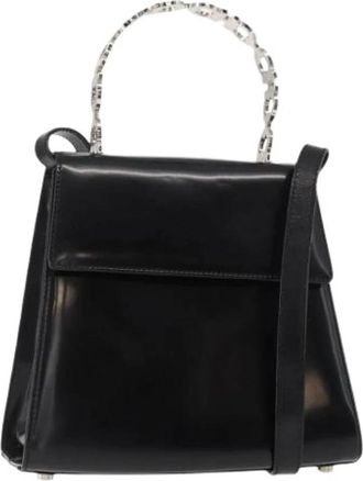 Ferragamo Pre-owned Leren Handtas - Dames - Vintage Handtas - Zwart - ONE Size - Leer - Vintage