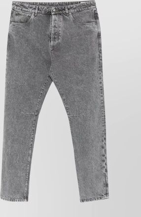 Brunello Cucinelli straight leg jeans with faded effect and five-pocket design