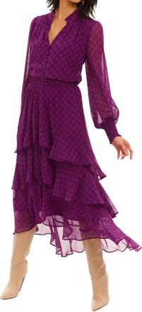 Allison New York Ella Midi Skirt In Sangria