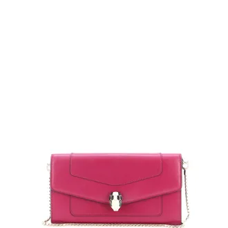 Bulgari Serpenti Forever Wallet on Chain Leather Long