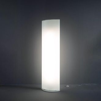 Linea Zero Piantana Moderna Litos In Polilux Bianco Led Integrato Made In Italy