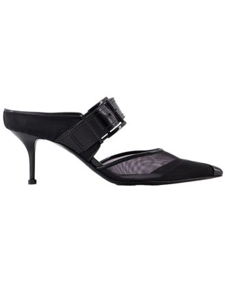 Alexander McQueen Alexander Mcqueen Womens Leather Punk Buckle Pump (Authentic Pre-Loved)