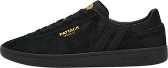 Patrick Mens Monaco Suede Cupsole Trainers (Black) - Size UK 10