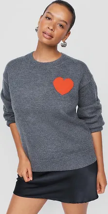 English Factory Plus Heart Patch Sweater