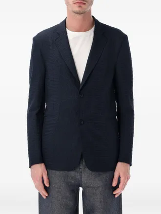 Emporio Armani Mens Single-Breasted Blazer Jacket