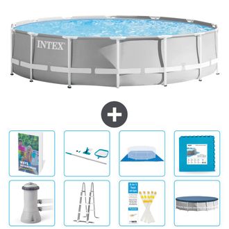 Intex Piscina Prism Frame Redonda - 427x107 Cm - 9-piezas S539