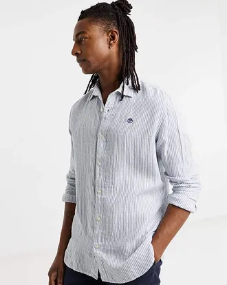 Timberland Linen Striped Shirt