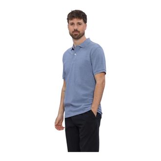 Profuomo Tops, Heren, Blauw, S, Katoen, Polo SS Basis Pique
