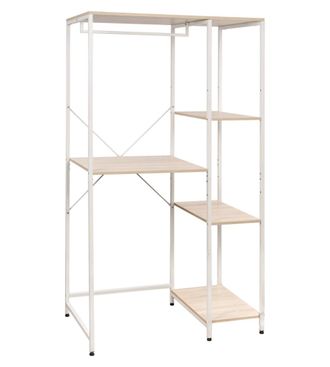 OEM Mobile Lavatrice janet Bianco E Legno, 100x60x177 Cm