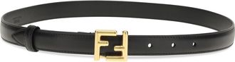 Fendi FF Logo Belt - Black