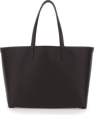 Burberry Womens Tote Bag Brown Leather Calf