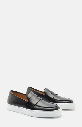 Scarosso Alberto Sneakers in Black - Calf at Nordstrom, Size 43.5