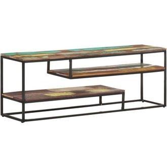 vidaXL 130x30x45 Cm Muebles De Tv De Madera Recuperados S&oacute;lidos