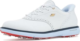 Skechers Prestige Slip-In ArchFit Spiked Golf Shoe Mens Golf Shoes White/Navy/Red : 12.5 D - Medium