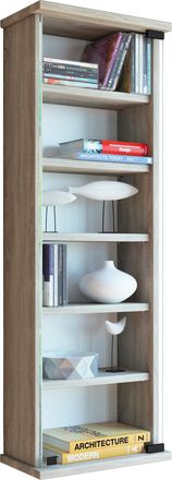 ebuy24 Estante De Pared Dvd Cd De Madera Vcm Estante Colgante Con Puerta De Vidrio De Seguridad Esg Espacio Para 150 Cd O 65 Dvd O 36 V&iacute;deos Dimensiones: 92 