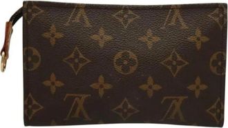 Louis Vuitton Pre-owned Clutches, female, Brown, Size: ONE SIZE Pre-owned Monogram Canvas Pouch