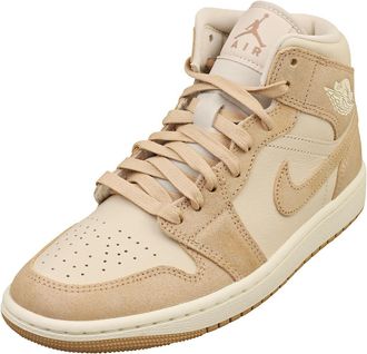 Nike Air Jordan 1 Mid SE Womens Trainers FJ3448 Sneakers Shoes (UK 6.5 US 9 EU 40.5, Legend Light Brown 200)
