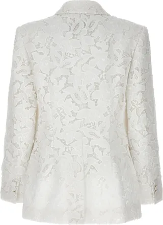 Zimmermann Womens White Polyester Blazer Clothing