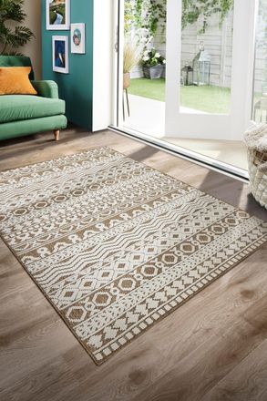 Origin Store s Atlas Graphic Coffee in Light Brown | Size: 160 cm x 230 cm
