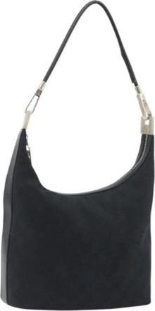 Gucci Pre-owned Vintage GG Canvas Shoulder Bag - Dames - Vintage Schoudertas - Zwart - ONE Size - Leer - Vintage