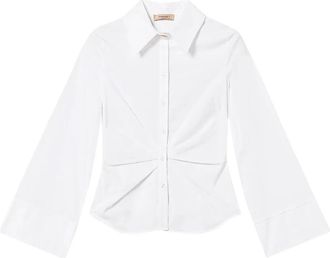 Twin-Set Camicia drappeggiata - Bianco