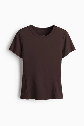 H&M Sportshirt mit DryMove - Brown