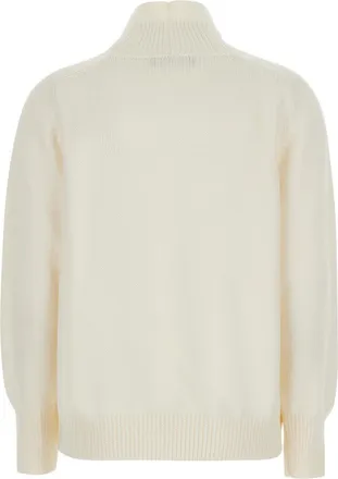 Fabiana Filippi Ribbed Virgin Wool Sweater - White