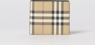 Burberry Portafoglio Vintage Check Burberry in cotone spalmato a grana