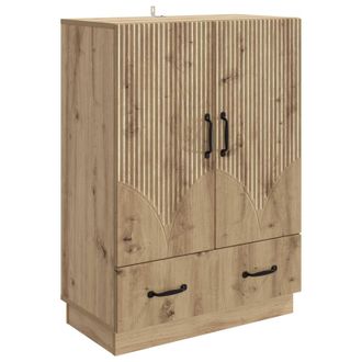 vidaXL Aparador Roble Artisan 66 X 34,5 X 92 Cm Madera De Ingenier&iacute;a Vidaxl