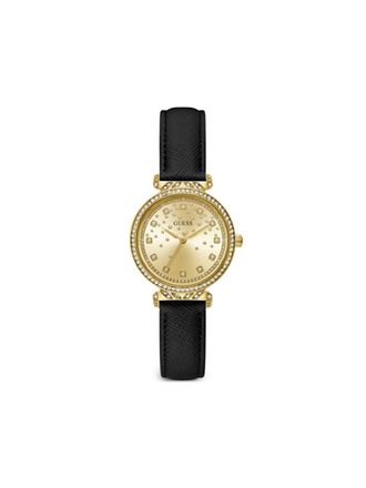 Guess Co Enchantment 32mm - women - Mineral Glass/stainless steel/Leather - One Size - Neutrals