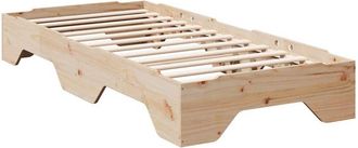 vidaXL Bed Frame No Mattress Stackable 100x200 cm Solid Wood vidaXL