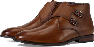 Stacy Adams Kaius Double Monk Strap Boots Mens Boots Cognac : 10.5 M, Leather