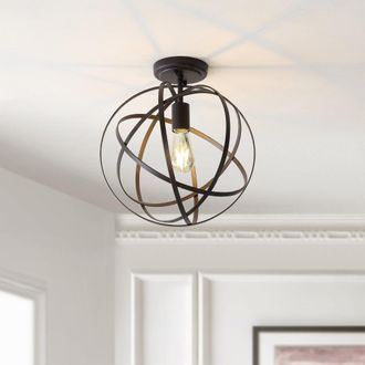 Jonathan Y Designs Alma 13 Metal LED Flush Mount