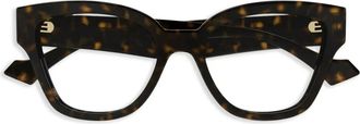 Gucci Bril met geometrisch montuur - Bruin