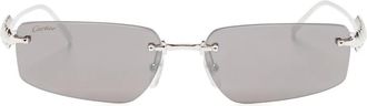 Cartier Occhiali da sole C De Cartier - Grigio