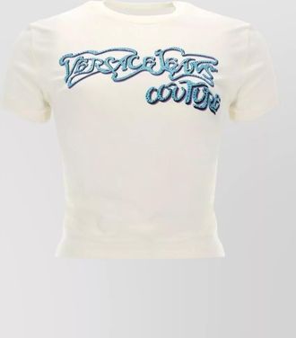 Versace Jeans Couture logo crew neck short sleeve top
