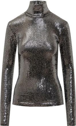 Isabel Marant Joyela Turtleneck Top - Dames - Longsleeves - Zwart - XS - Nylon - Tops