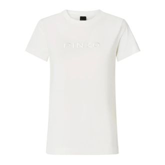 Pinko T-Shirts, female, White, Size: XS Start T-Shirt