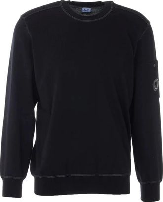 C.P. Company Sweatshirt met Armzak - Heren - Sweatshirts - Zwart - S - Katoen - Hoodies & sweatvesten