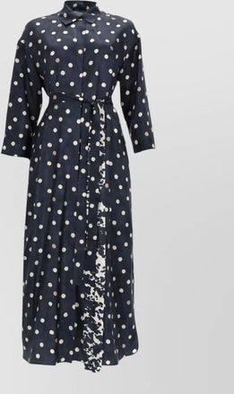 Max Mara silk printed midi dress