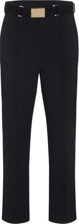 Elisabetta Franchi Vela Pants - Dames - Straight fit broeken - Zwart - L - Broeken