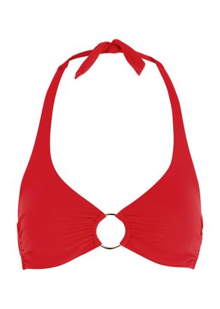 Melissa Odabash Brussels Halterneck Bikini top - Red - 46 (UK14 / L)